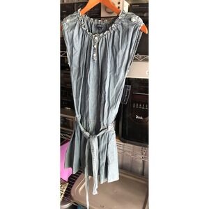 American Living Girls Denum‎ Waist Tie Jean DRESS Size 16 New NWT